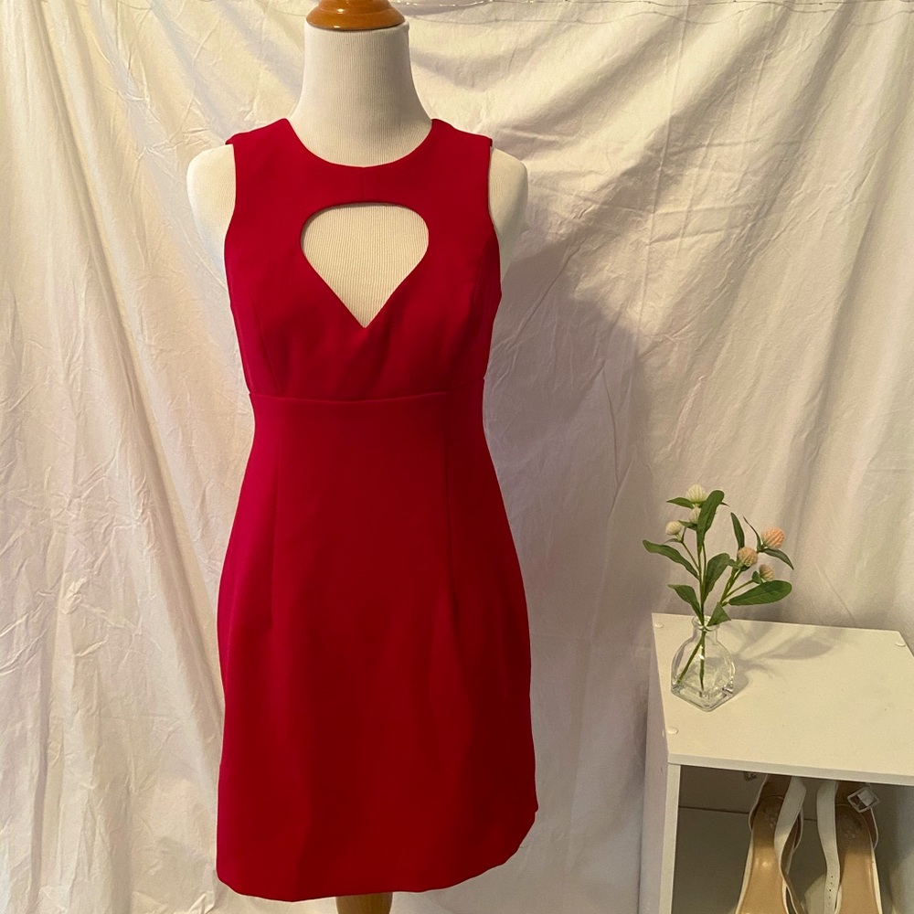 BCBGenerarion Red Cutout Dress - Worn Twice